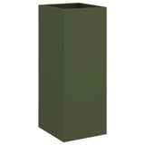 Vidaxl Planning Box 32x29x75 cm de acero oliva verde