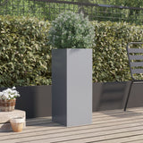 Vidaxl Planter 32x29x75 cm Galvaniserat stål silverfärgat