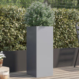 Vidaxl planter 32x29x75 cm galvaniseret stål sølvfarvet