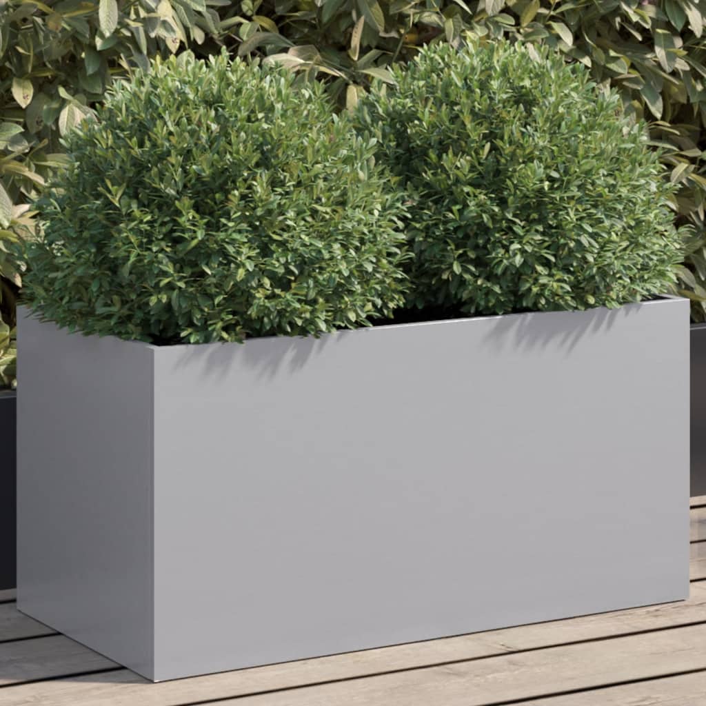 Vidaxl Planning Box 62x30x29 CM Galvanized Steel Silver Colored