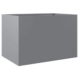 Vidaxl plantenbak 62x40x39 cm gegalvaniseerd staal zilverkleurig