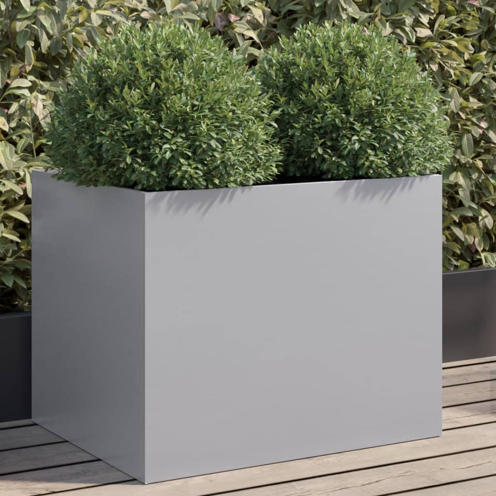 Vidaxl Planning Box 62x47x46 CM Galvanized Steel Silver Colored