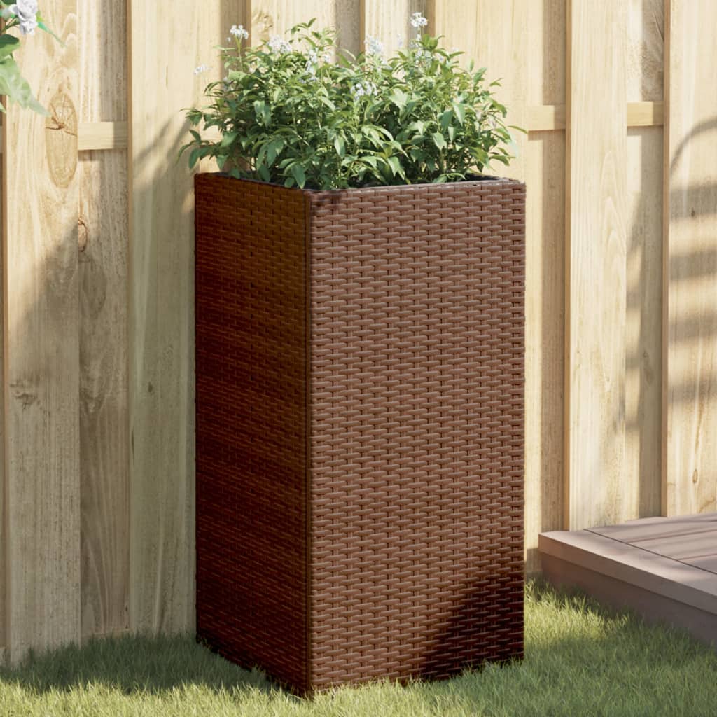 Vidaxl Fioters 2 St 40x40x80 cm Poly Rattan Brown