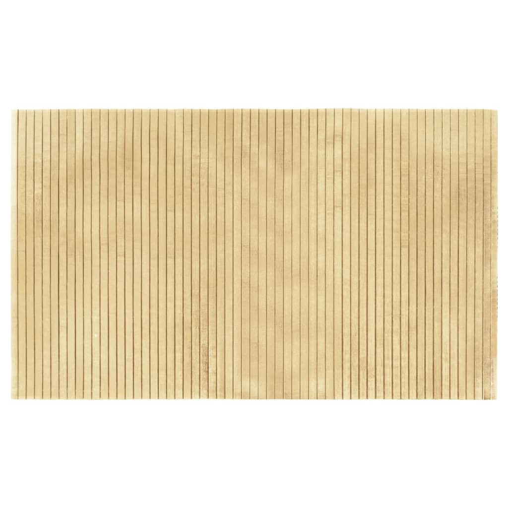 Tapis vidaxl rectangulaire 60x100 cm Bamboo Light Natural