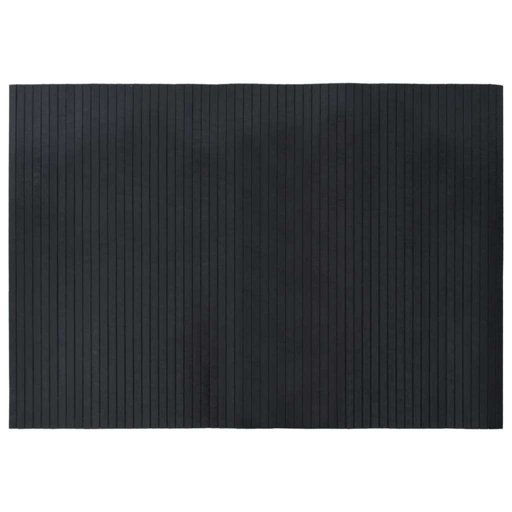 Vidaxl rectangular 70x100 cm de bambú negro