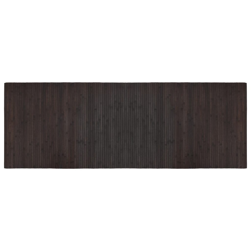 Vidaxl rug rectangular 70x200 cm bamboo dark brown