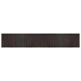 Vidaxl Rug Rectangular 70x400 cm Bamboo Dark Brown