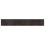 Vidaxl Rug Rectangular 70x500 cm Bamboo Dark Brown