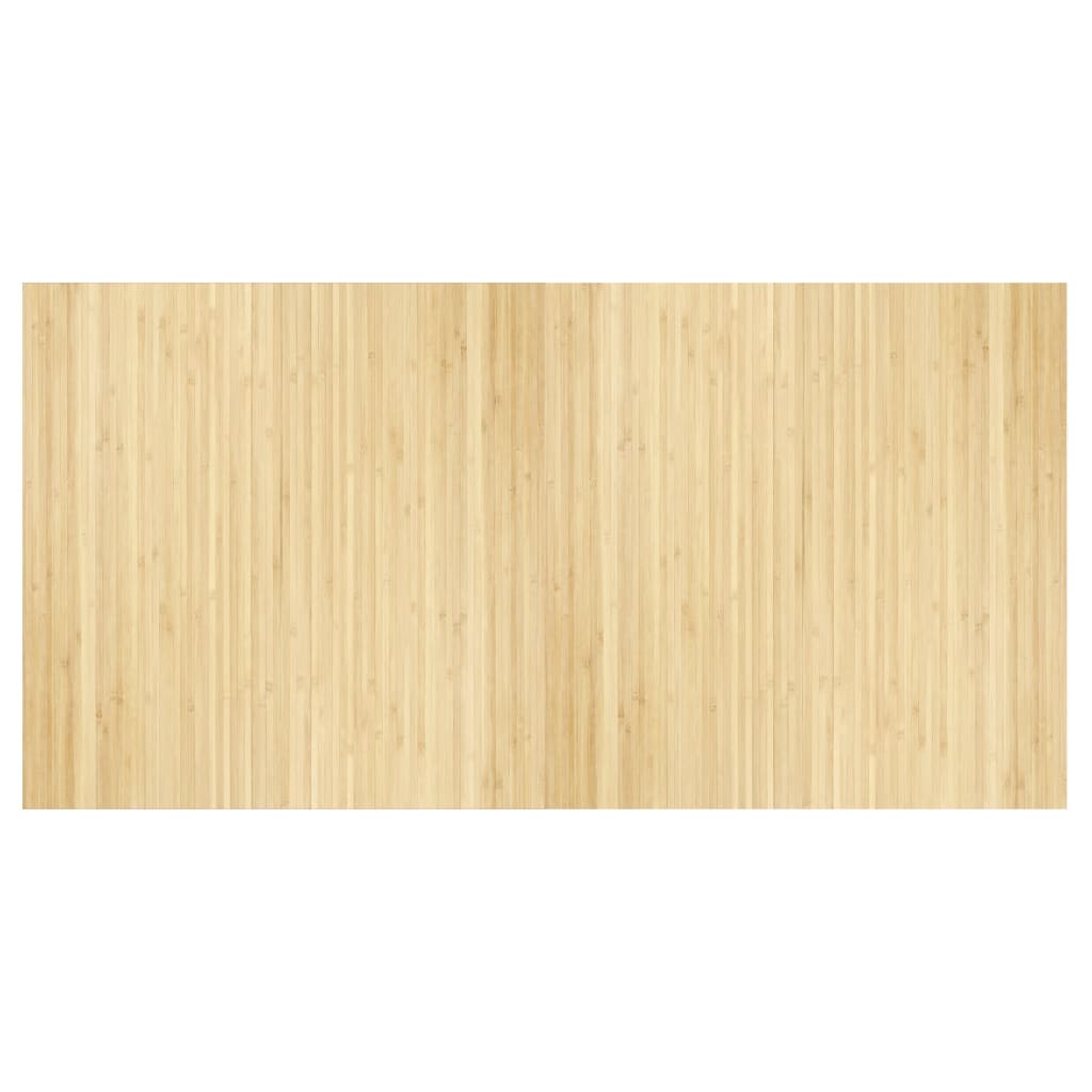 Vidaxl rug rectangular 100x200 cm bamboo light natural