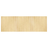 Tapis vidaxl rectangulaire 100x300 cm Bamboo Light Natural