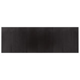 Vidaxl Rug Rectangular 100x300 cm Bamboo Dark Brown