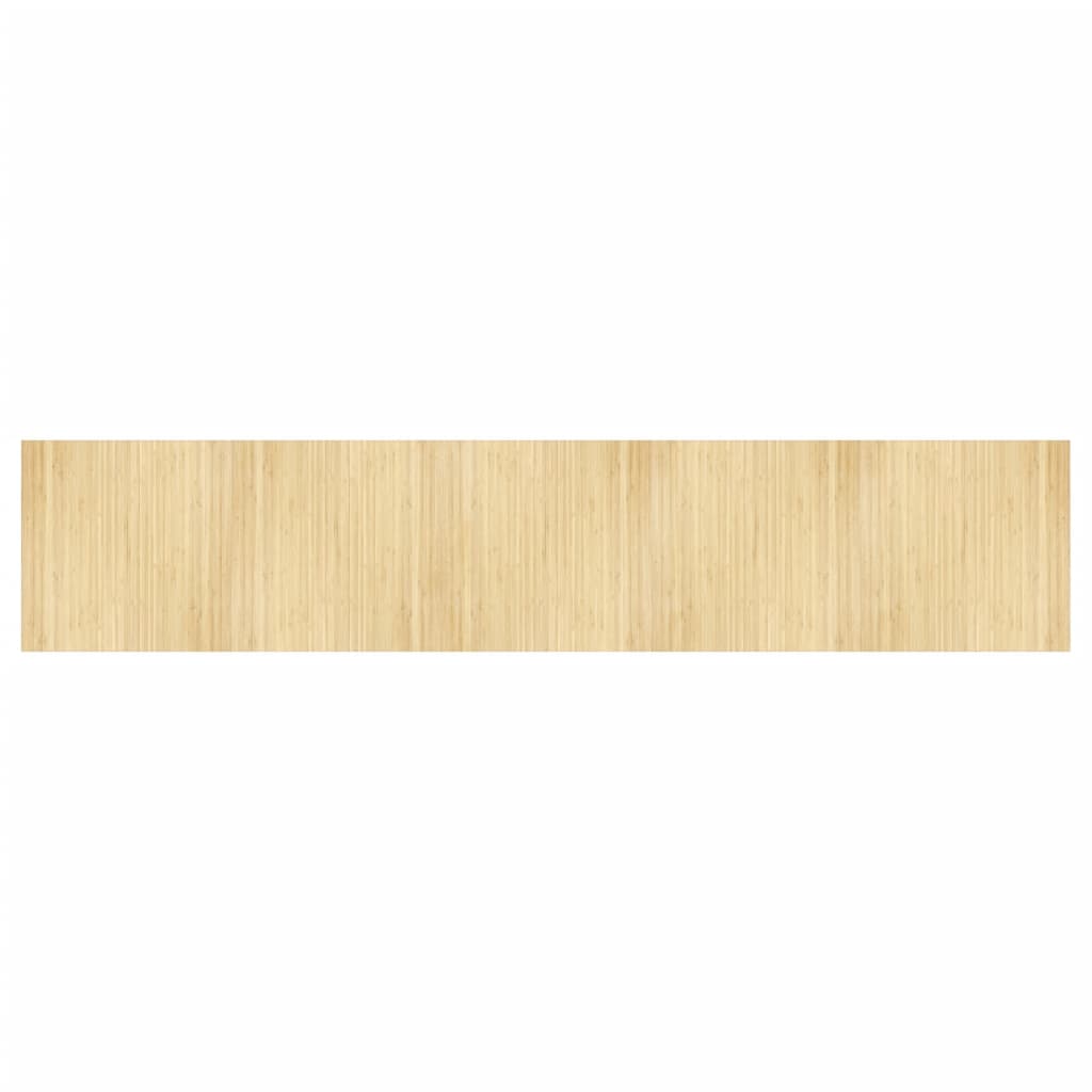 Vidaxl Rug Rectangular 100x500 cm Bambu Light Natural