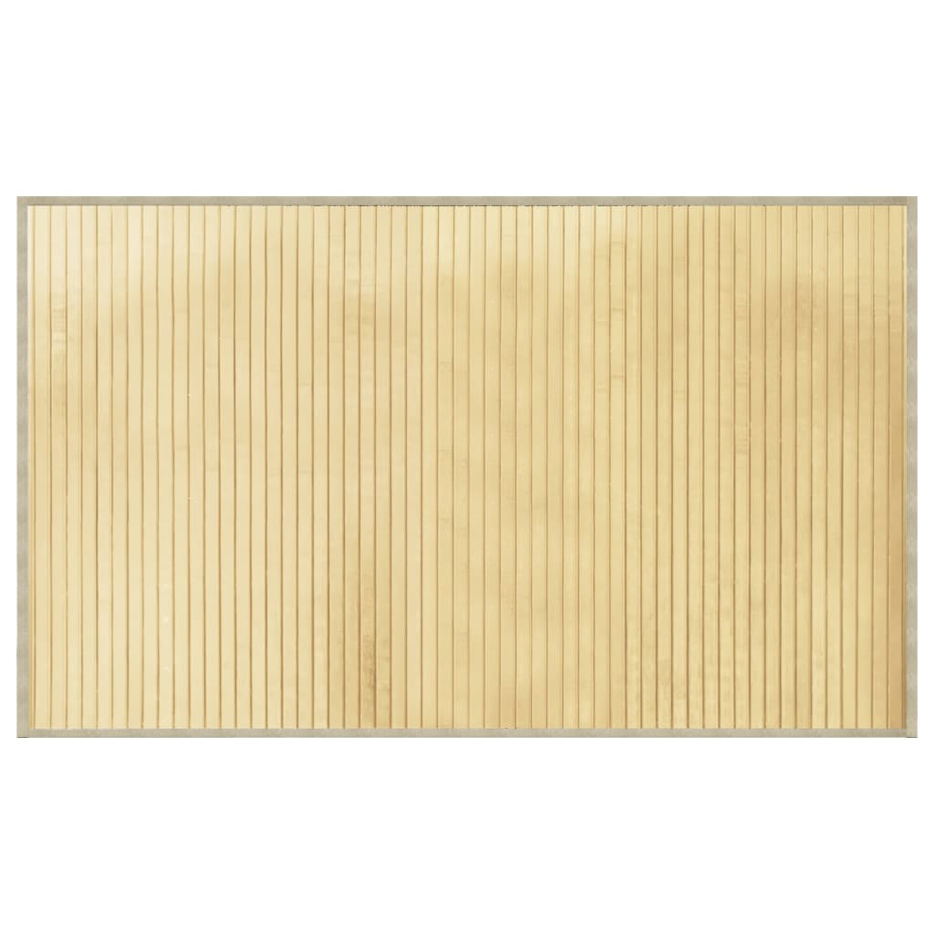 Tappeto vidaxl rettangolare 60x100 cm luce di bambù naturale