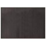 Vidaxl rug rectangular 70x100 cm bamboo dark brown