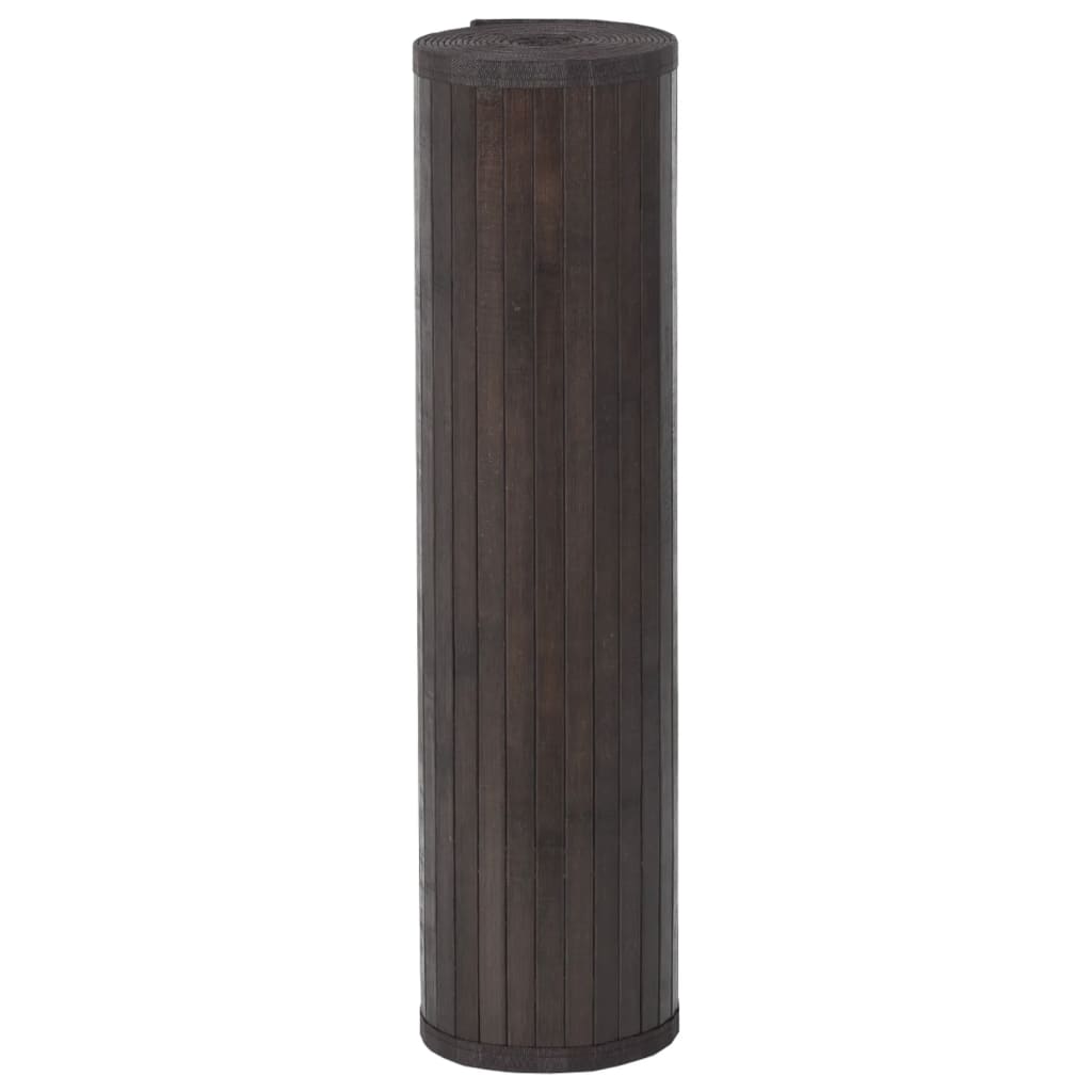 Tappeto vidaxl rettangolare 70x100 cm Bamboo marrone scuro