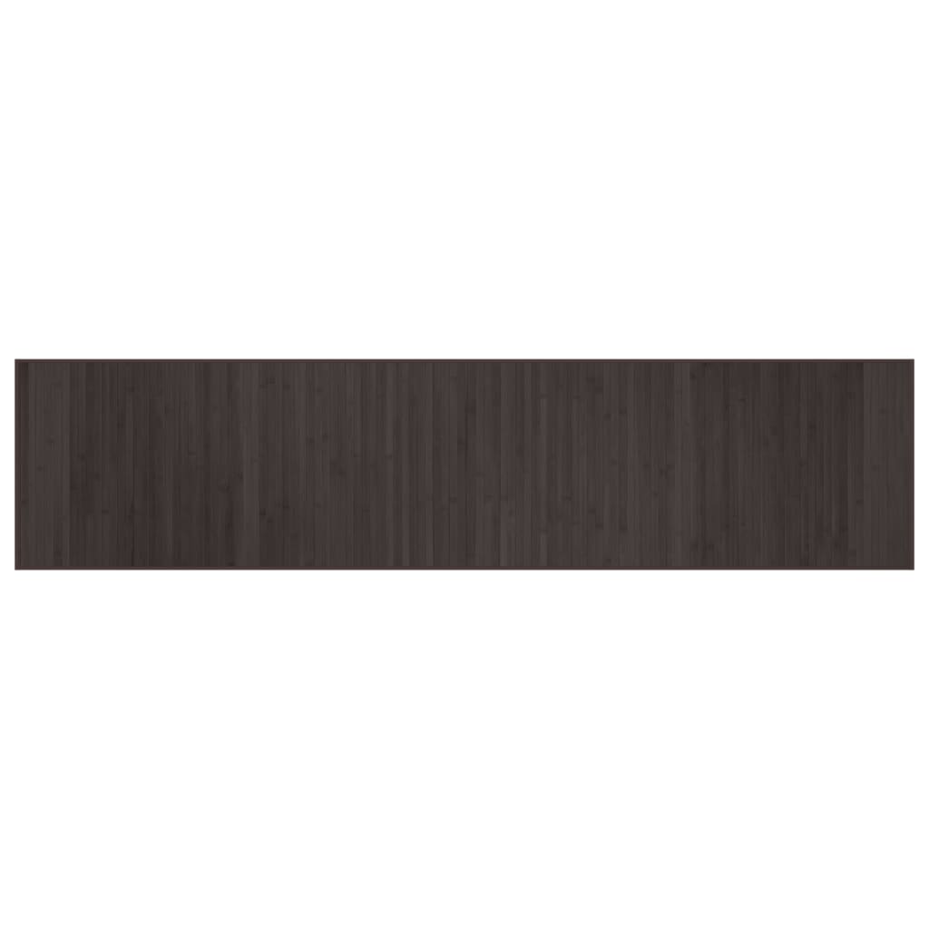 Vidaxl Rug Rectangular 70x300 cm Bamboo Dark Brown