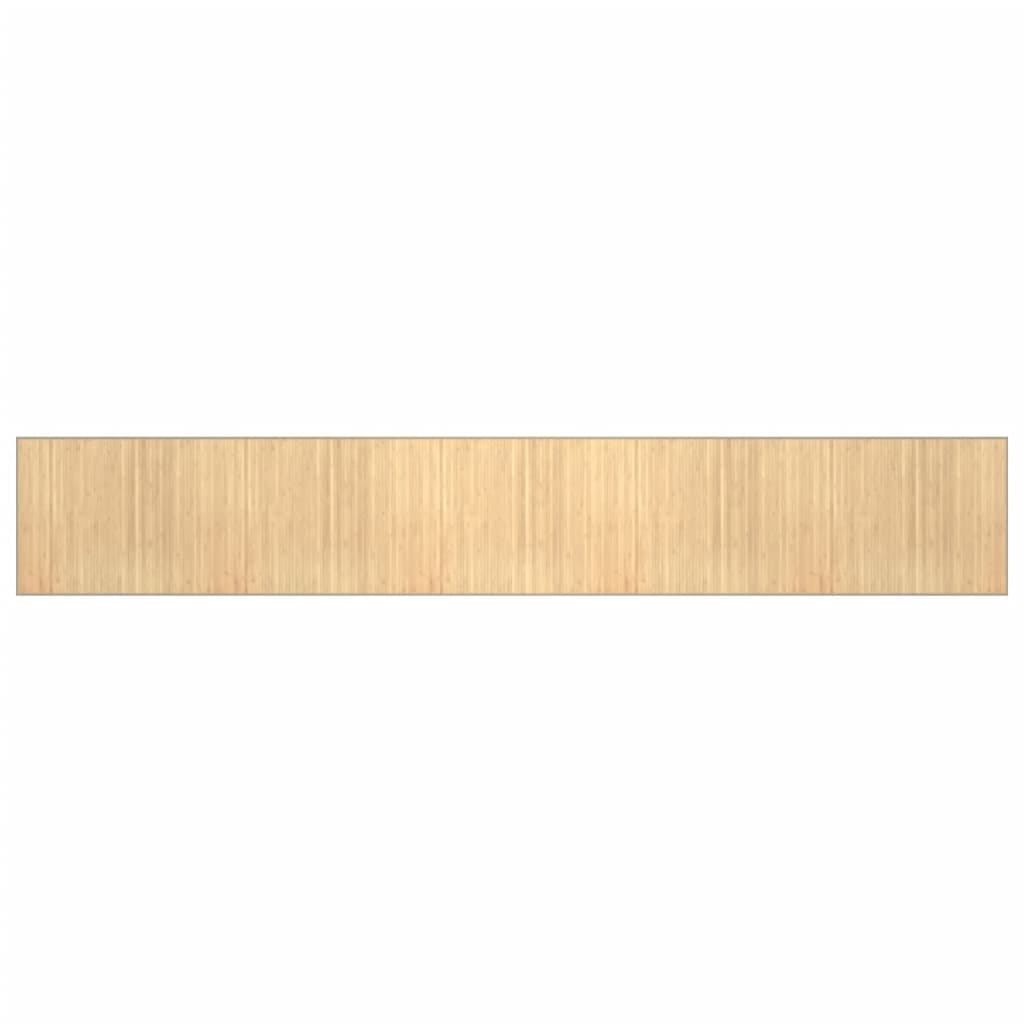 Vidaxl rug rectangular 80x500 cm bamboo light natural