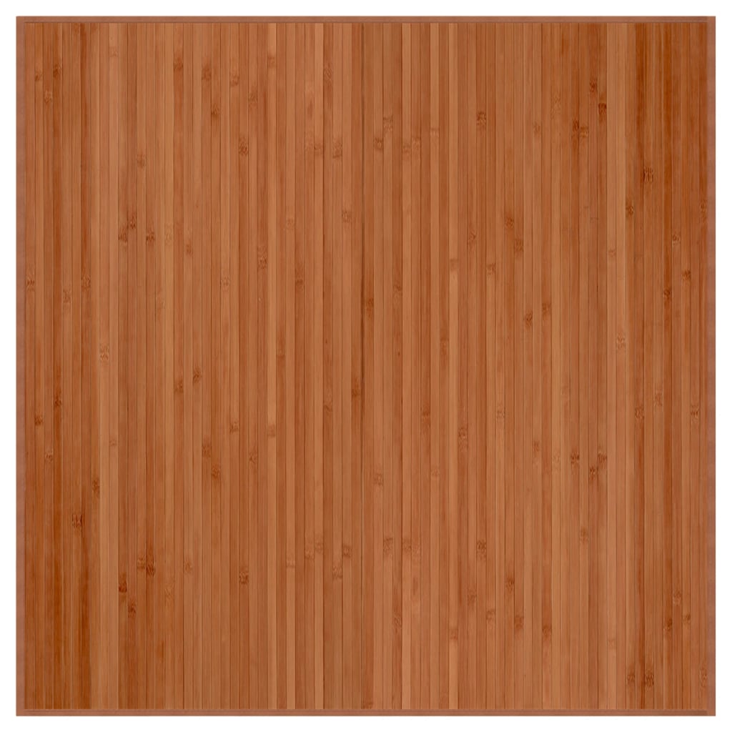 Vidaxl tappeto quadrato 100x100 cm Bamboo marrone