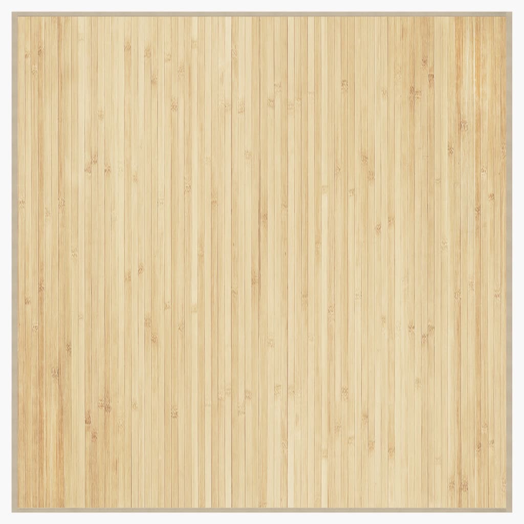 Vidaxl Rug Square 100x100 cm Bambu Light Natural