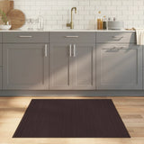 Vidaxl Rug Square 100x100 cm Bambus donkelbrong