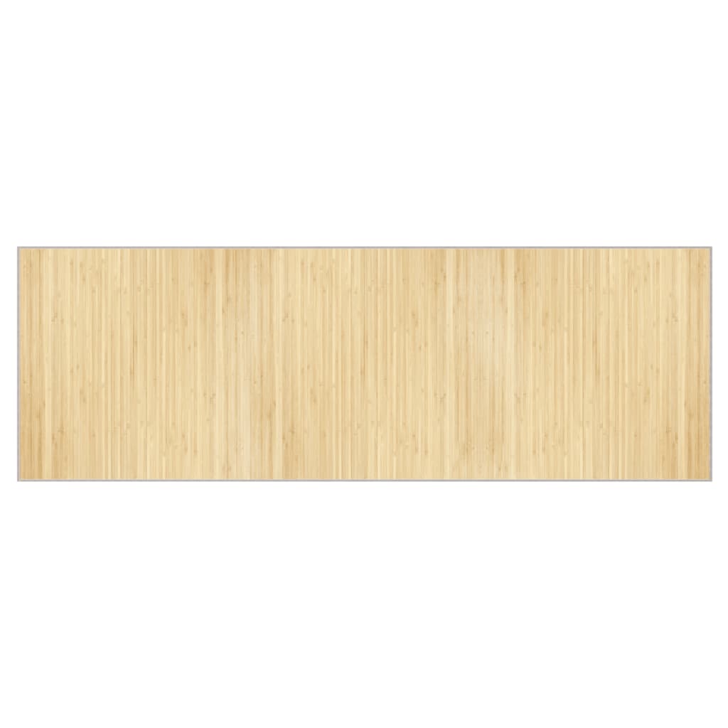 Tapis vidaxl rectangulaire 100x300 cm Bamboo Light Natural