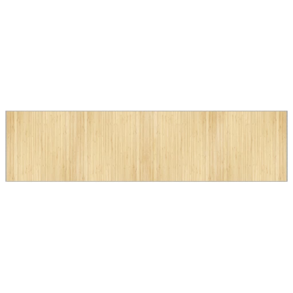 Vidaxl Rug Rectangular 100x400 cm Bambu Light Natural