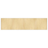 Tapis vidaxl rectangulaire 100x400 cm Bamboo Light Natural