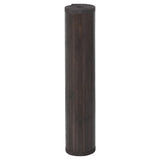 Tappeto vidaxl rettangolare 100x400 cm Bamboo marrone scuro