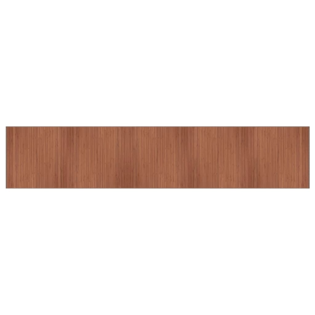 Vidaxl rug rectangular 100x500 cm bamboo brown