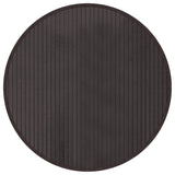 VidaXL Vloerkleed rond 60 cm bamboe donkerbruin