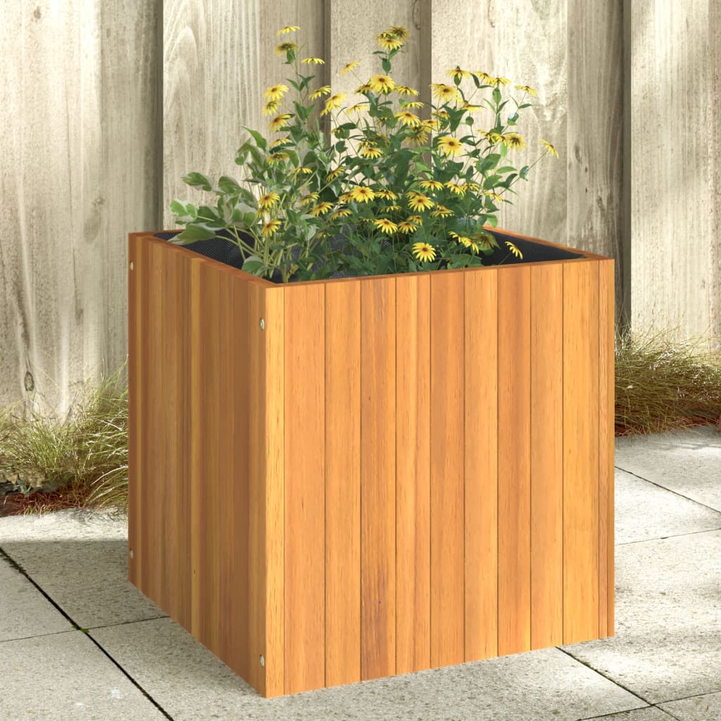 VIDAXL -Planungsbox 45x45x45 cm Feststoff Acaciahout