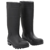 Vidaxl Rain Boots Storlek 38 PVC Black