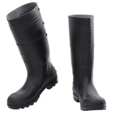 Vidaxl Rain Boots Storlek 42 PVC Black