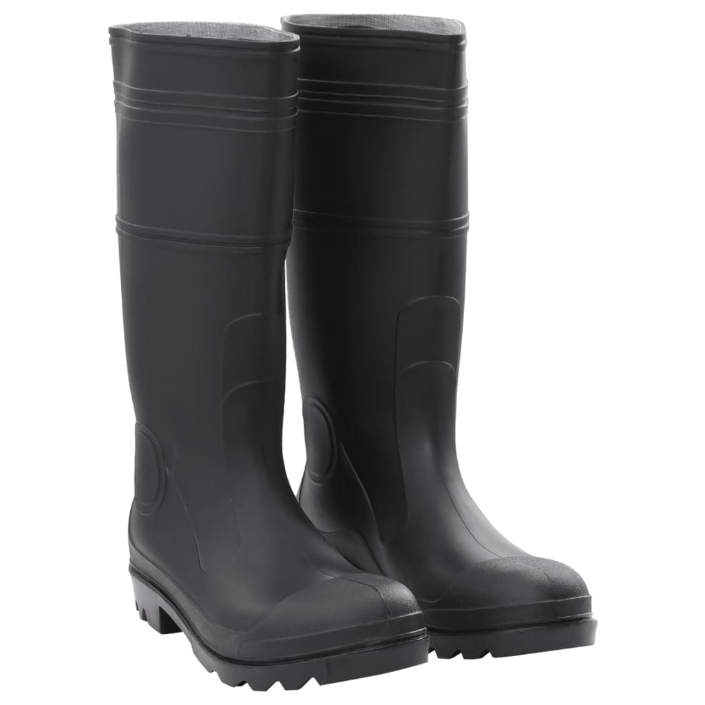 Vidaxl Rainboots Size 44 PVC Black