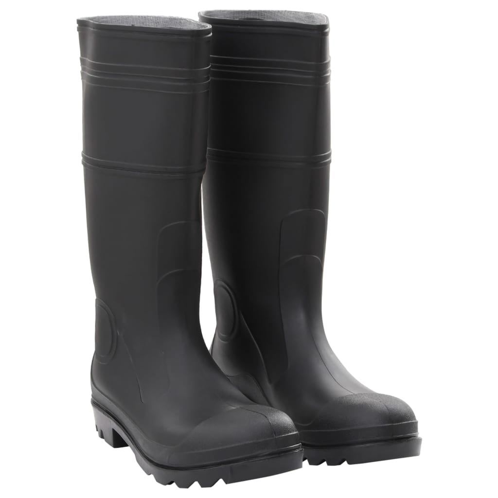 Vidaxl Reen boots Gréisst 45 pvc schwaarz