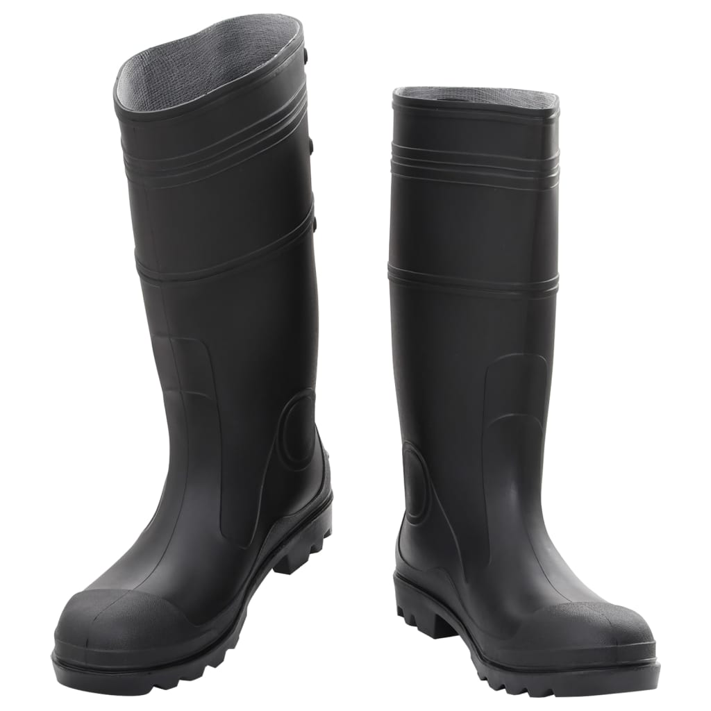 Vidaxl Rain Boots Storlek 45 PVC Black