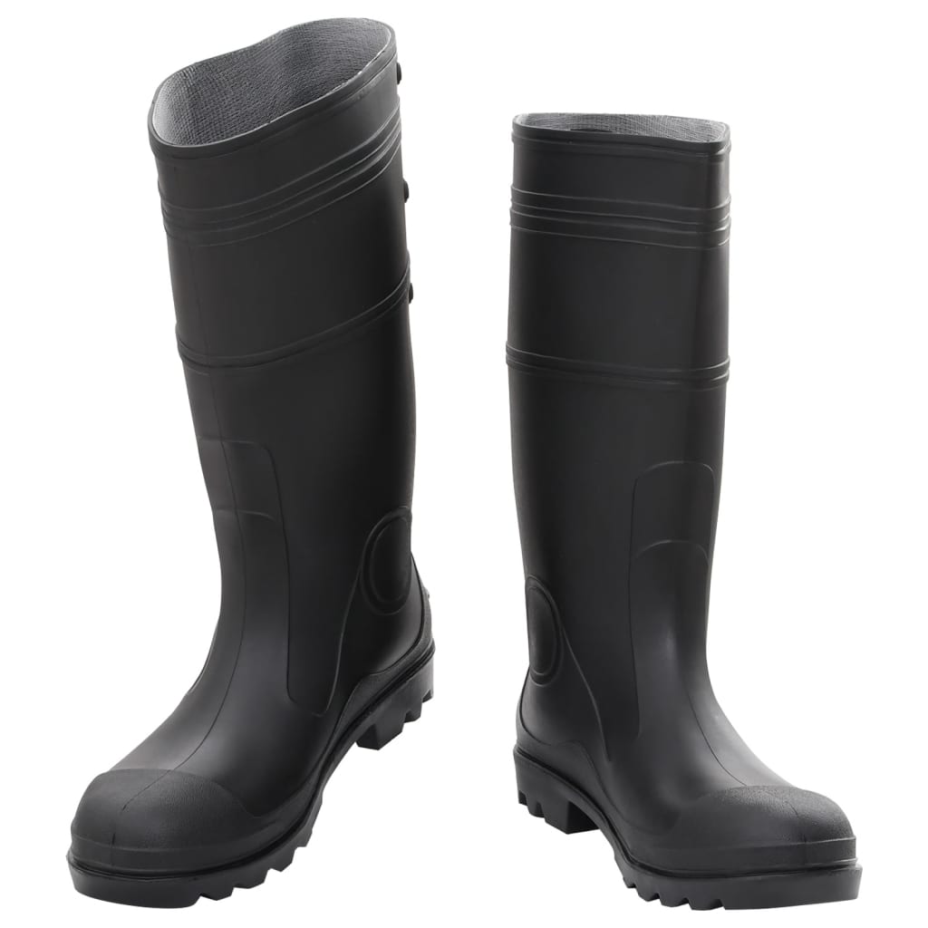 Vidaxl Rain Boots Storlek 46 PVC Black