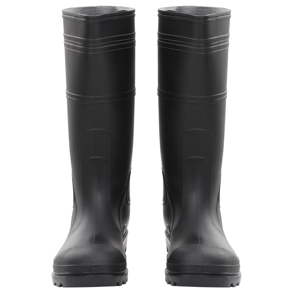 Vidaxl Rain boots size 46 PVC Black