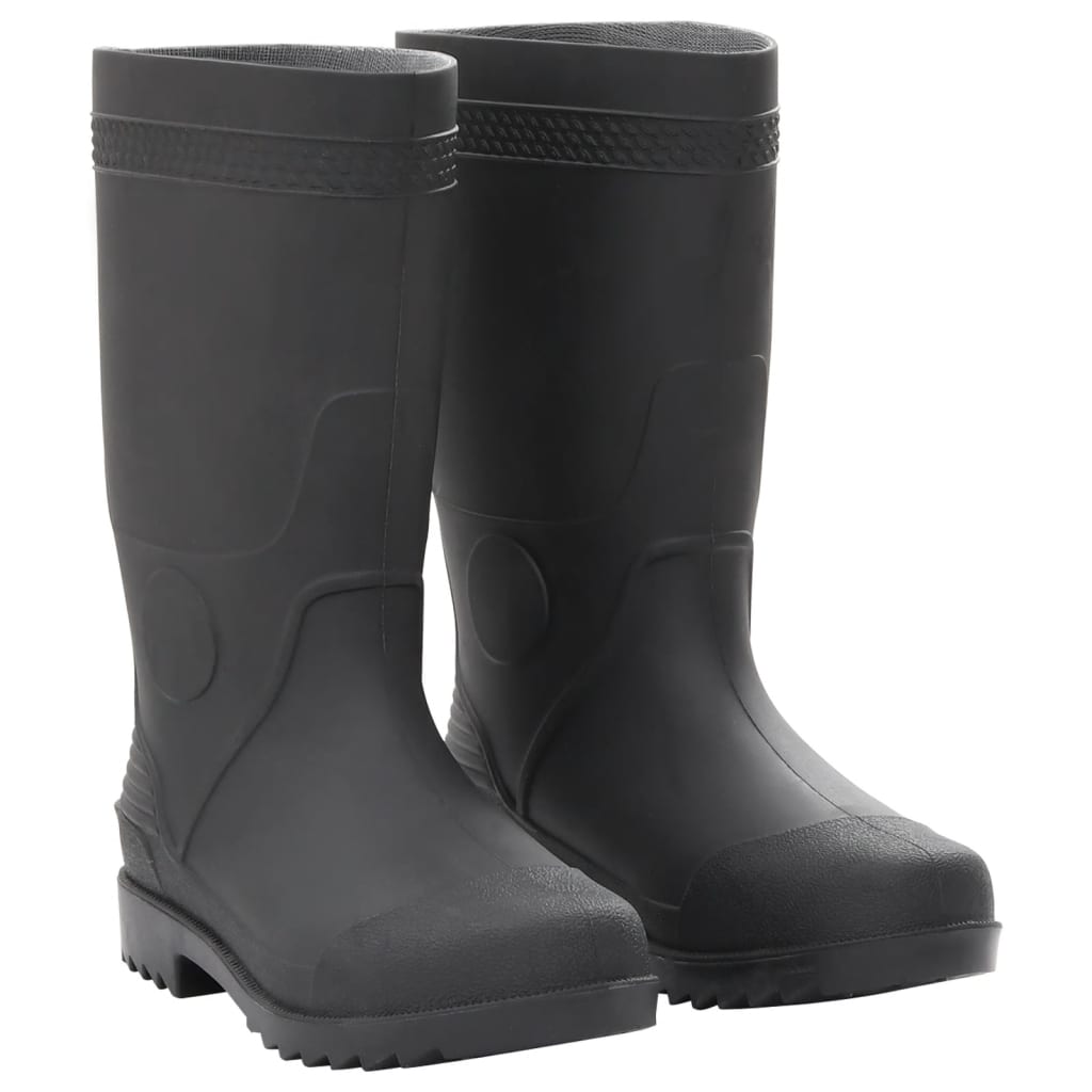 Vidaxl Rain Boots Storlek 38 PVC Black