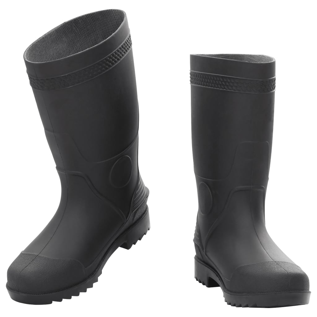 Vidaxl Rain Boots Storlek 38 PVC Black