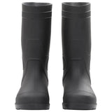 Vidaxl Rain boots Size 39 PVC Black