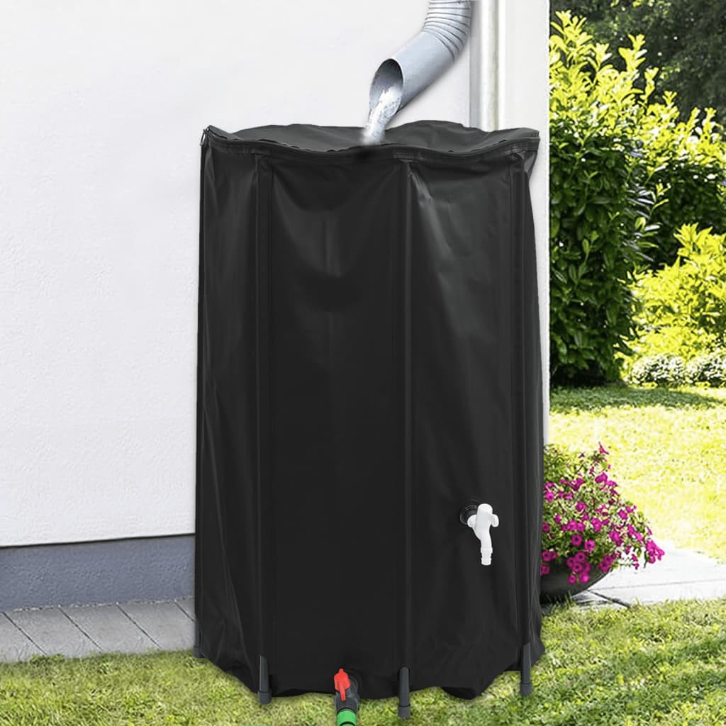 Vidaxl watertank met kraan opvouwbaar 500 l pvc