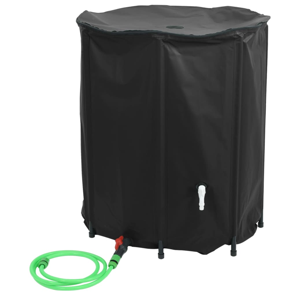 Vidaxl vanntank med kran sammenleggbar 1250 L PVC