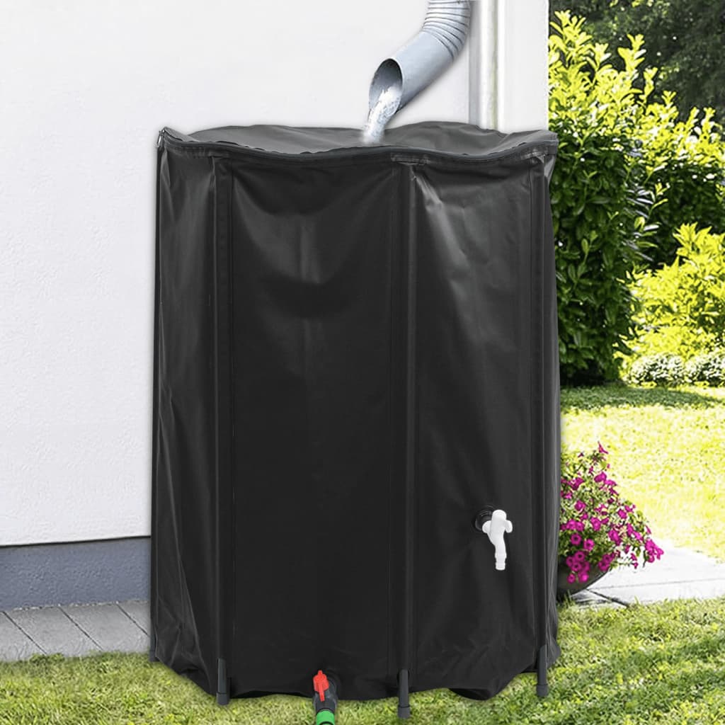 Vidaxl watertank met kraan opvouwbaar 1350 l pvc