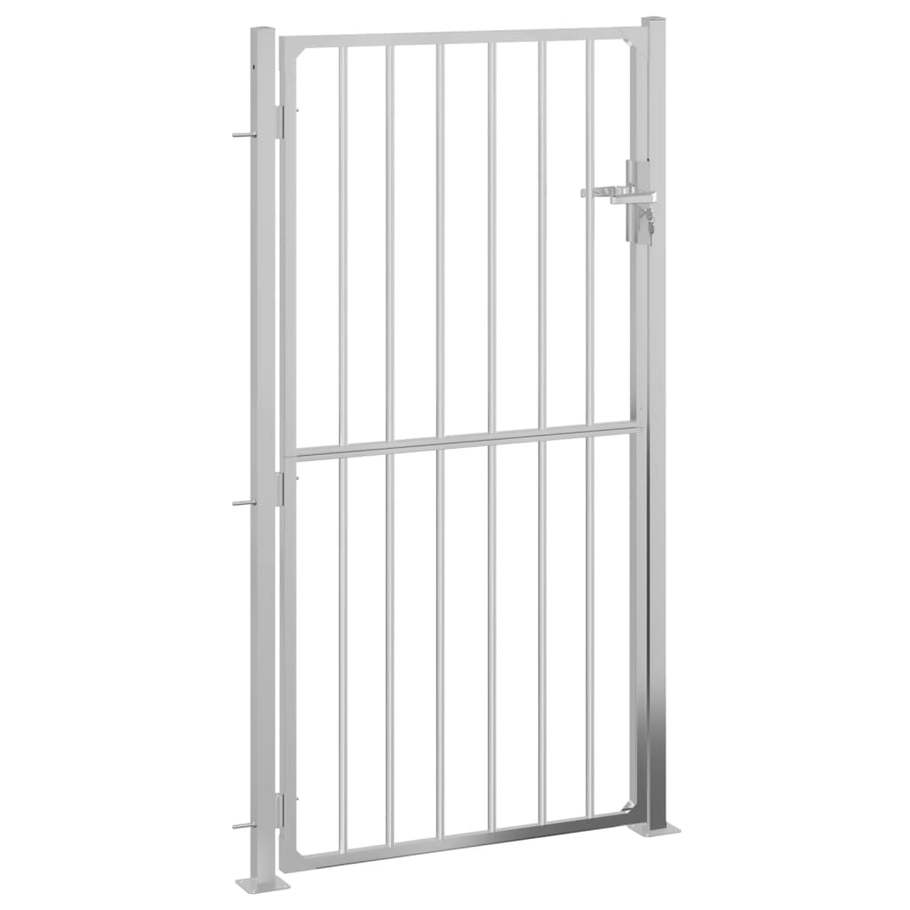 Vidaxl Garden Gate 100x200 cm de acero inoxidable