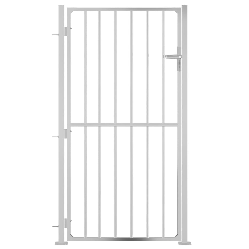 Vidaxl Garden Gate 100x200 cm Stainless steel