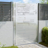 Vidaxl Garden Gate 100x125 cm rostfritt stål