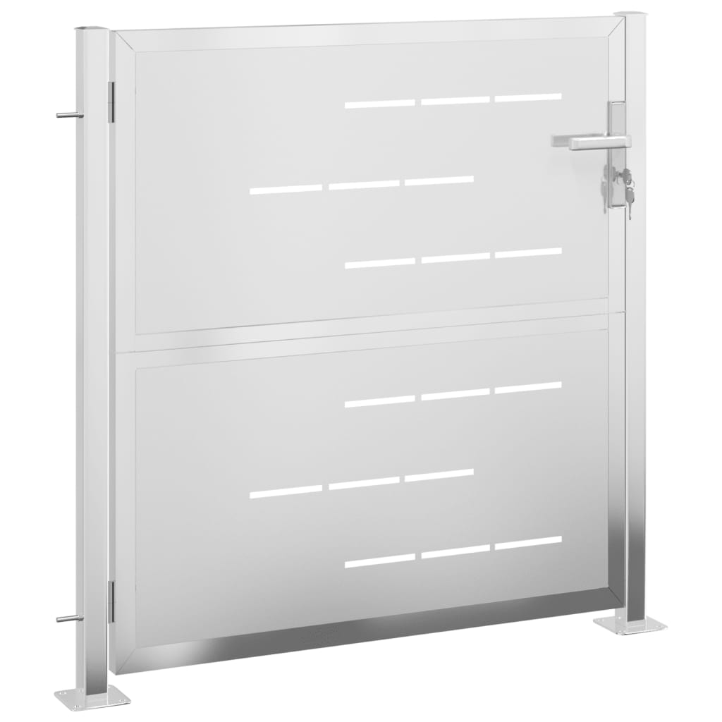 Vidaxl port 100x100 cm stainless steel