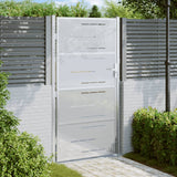 Vidaxl Garden Gate 100x200 cm en acier inoxydable