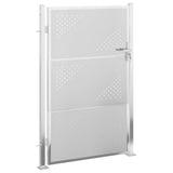 Vidaxl Garden Gate 100x125 cm de acero inoxidable